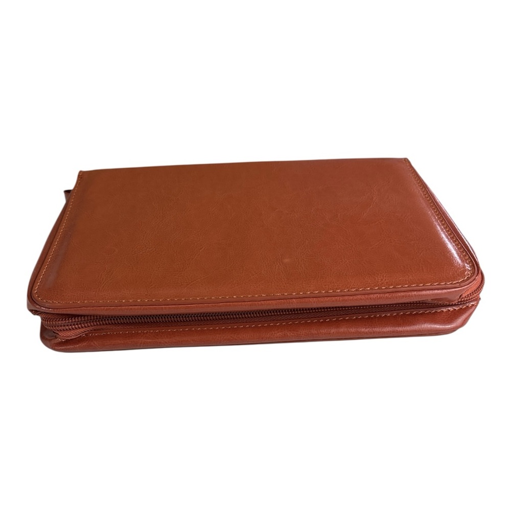 Brown Leather Bible case Cover NWT - Picture 5 of 12